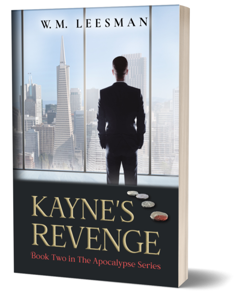 Kayne's Revenge WM Leesman book cover, thriller series